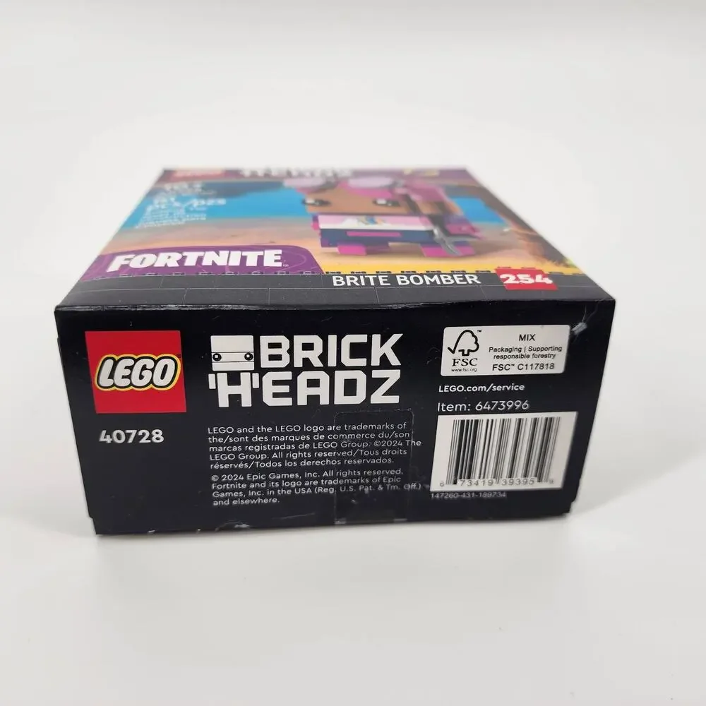 Lego 40728 Brickheadz Fortnite Brite Bomber Exclusive - New Sealed Retired